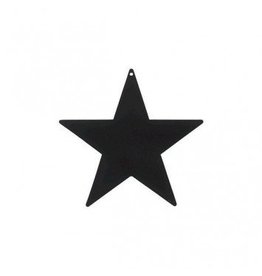 Black Foil Star Cutouts 12"