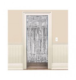 Silver Metallic Door Curtain 3' x 8'
