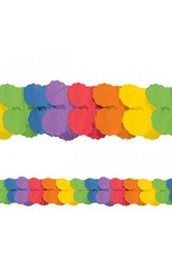 Rainbow Paper Garland 12'