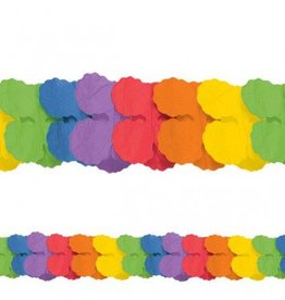 Rainbow Paper Garland 12'