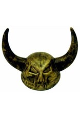 Gold Skull Viking Helmet
