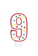 #9 Numeral Candle