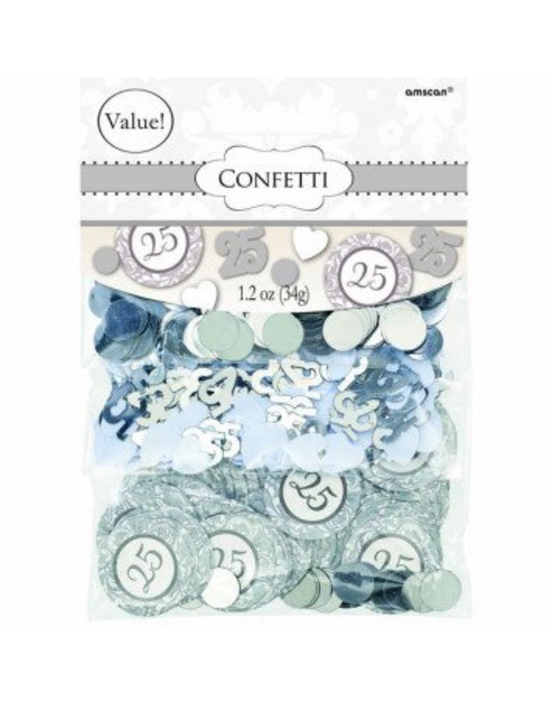 Silver 25th Anniversary Value Pack Confetti Mix