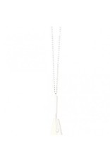 Clacker Necklace White