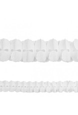 Frosty White Paper Garland 12'