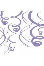 New Purple Plastic Swirl Decorations (12)