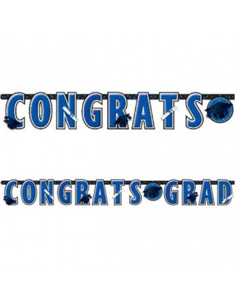 Banner Letter Giant Graduation Bright Royal Blue