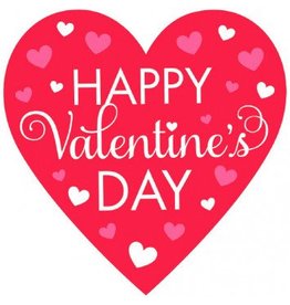 Valentine's Happy Valentines Day Heart Cutout