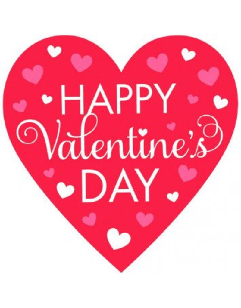Valentine's Happy Valentines Day Heart Cutout