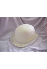 White Felt Derby Hat