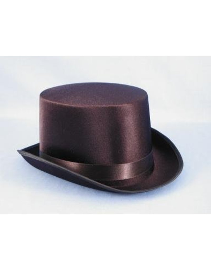 Black Satin Top Hat