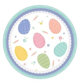 Pretty Pastels Easter Plates, 7"