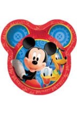 Mickey Mouse Shaped 9" Plates (8)
