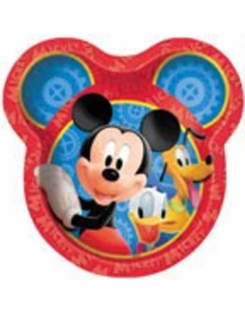 Mickey Mouse Shaped 9" Plates (8)