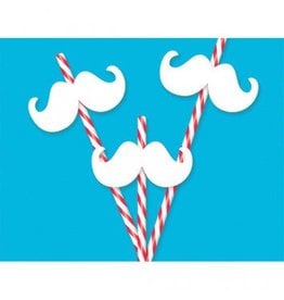 Christmas  Moustache Straws