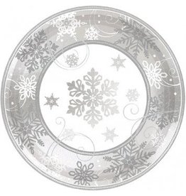 Sparkling Snowflake Dinner Plate