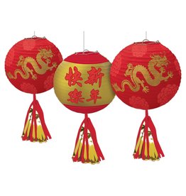 Chinese New Year Deluxe Lanterns w/ Tassels