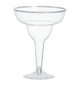 Clear Plastic Margarita Glasses - (20)