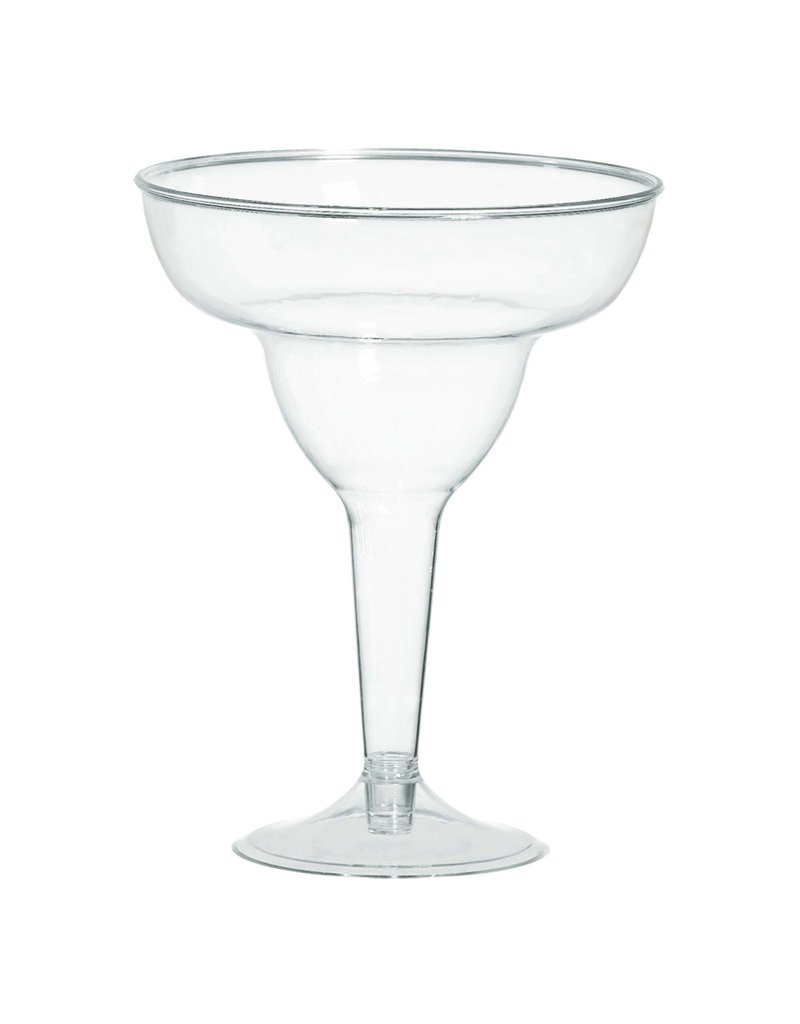 Clear Plastic Margarita Glasses - (20)