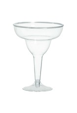 Clear Plastic Margarita Glasses - (20)