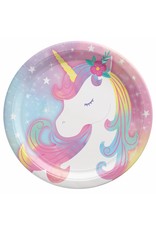 Enchanted Unicorn 7" Round Plates (8)