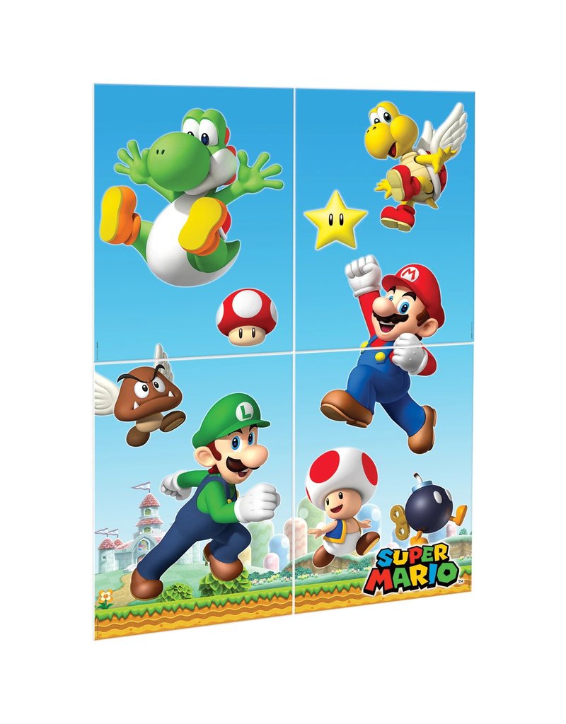 Super Mario Brothers™ Scene Setters® Wall Decorating Kit