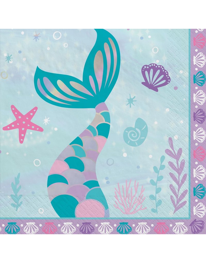 Shimmering Mermaids Luncheon Napkins (16)