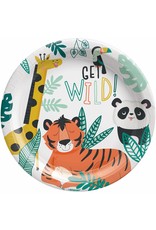 Get Wild Birthday 9" Round Plates (8)