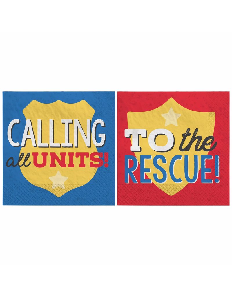 First Responders Beverage Napkins (16)
