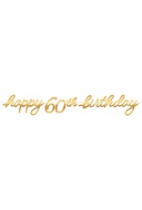 Golden Age Birthday 60th Letter Banner
