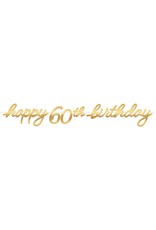 Golden Age Birthday 60th Letter Banner