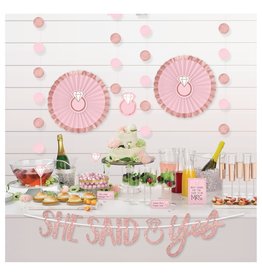 Blush Wedding Buffet Table Decorating