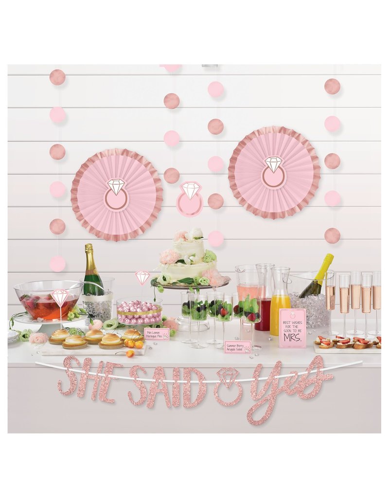 Blush Wedding Buffet Table Decorating