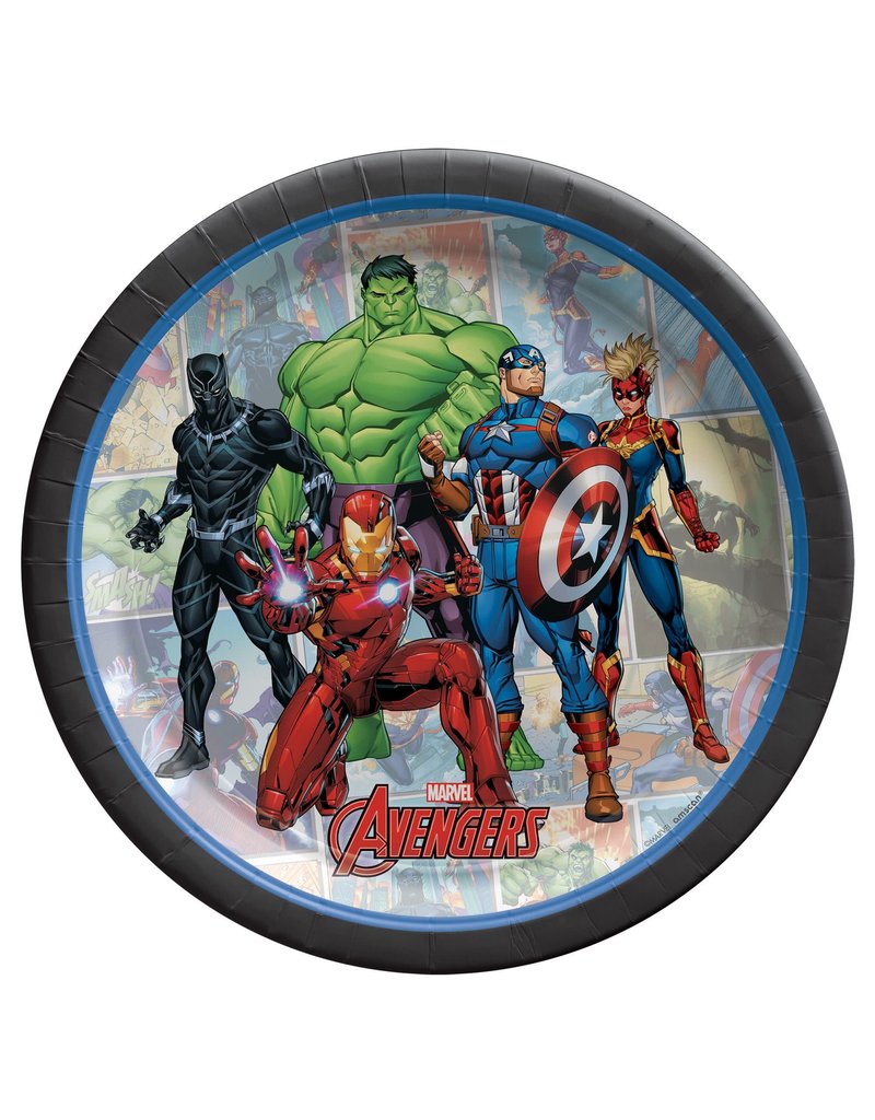 Marvel Avengers Powers Unite™ 7" Round Plates (8)