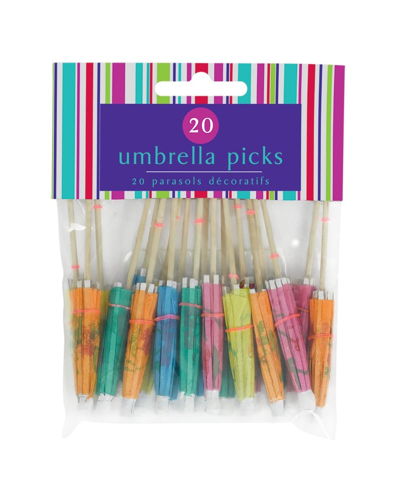 Cocktail Umbrella Assorted Picks It's My Party
