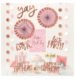 Blush Birthday Room Decorating Kit