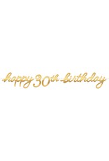 Golden Age Birthday 30th Letter Banner