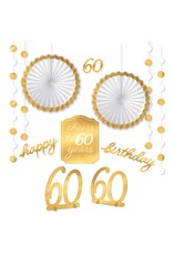 Golden Age Birthday 60th Room Decoration Kit