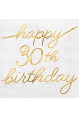 Golden Age Birthday 30th Beverage Napkins (16)