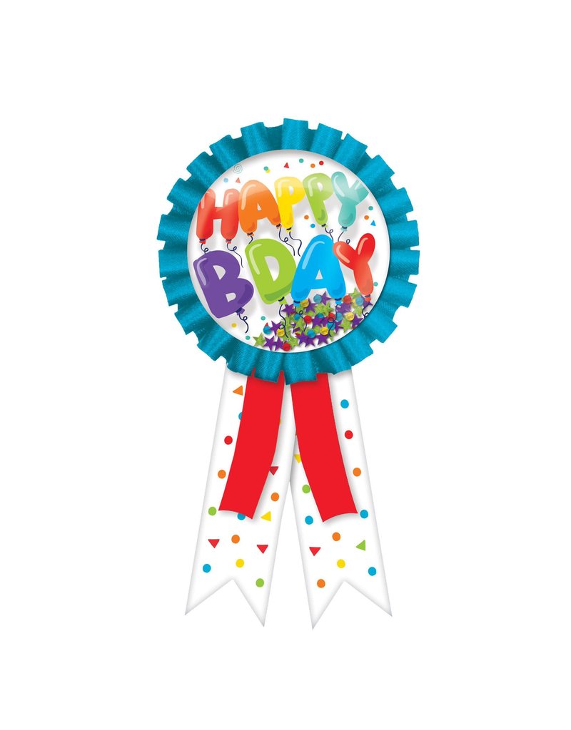 Birthday Celebration Confetti Pouch Award Ribbon