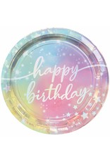 Luminous Iridescent 7" Plates (8)