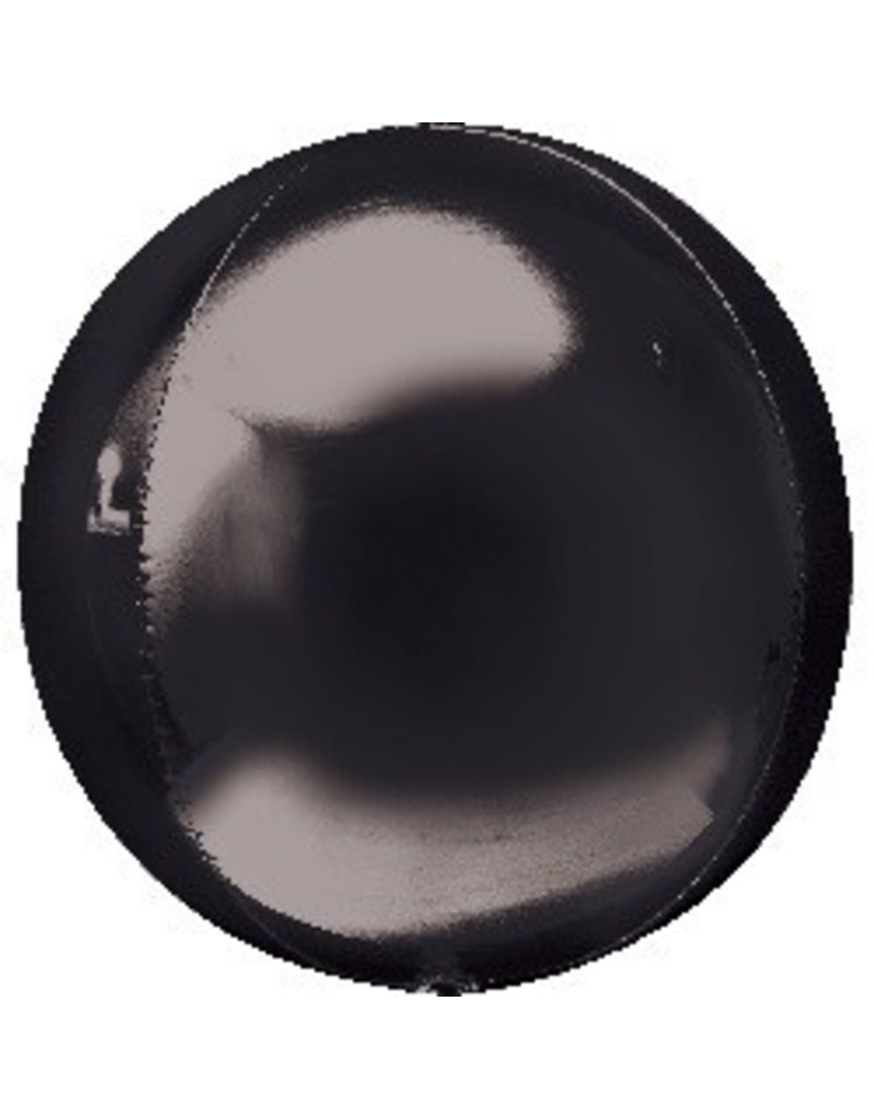 Bubble Black Orbz Mylar Balloon