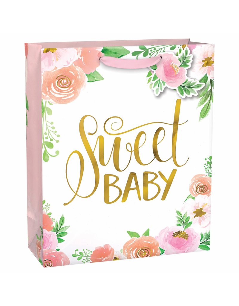 Floral Baby Super Large Bag w/ Gift Tag