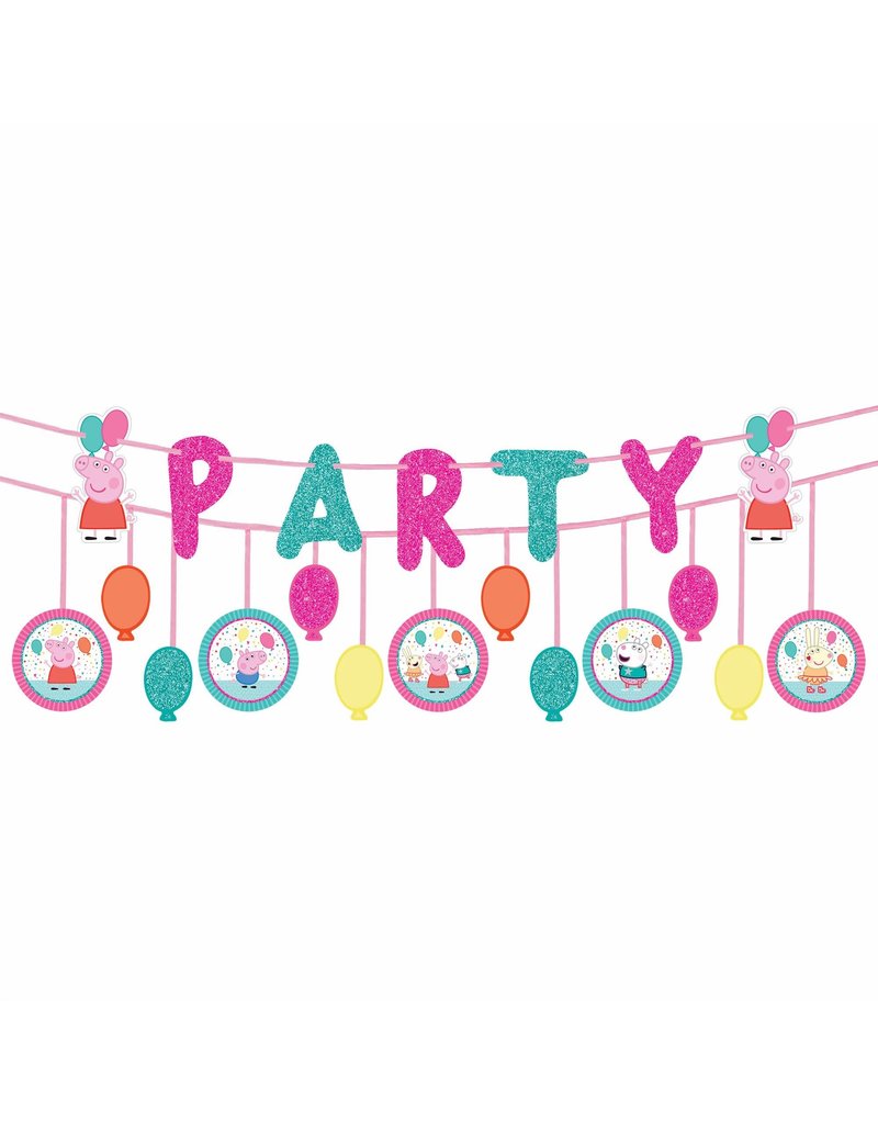 Peppa Pig Confetti Party Double Banner Multipack