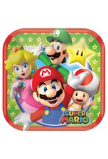 Super Mario Brothers™ Square Plates, 7" (8)