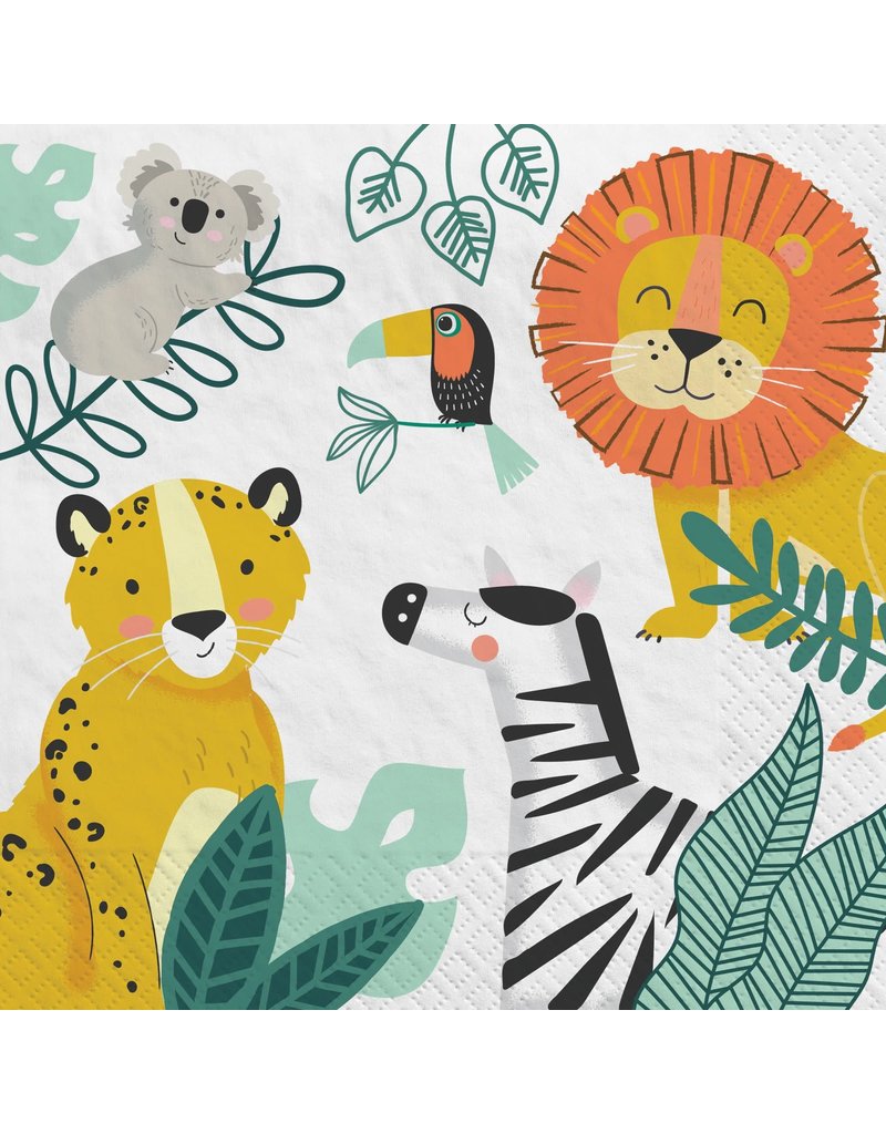 Get Wild Birthday Luncheon Napkins (16)