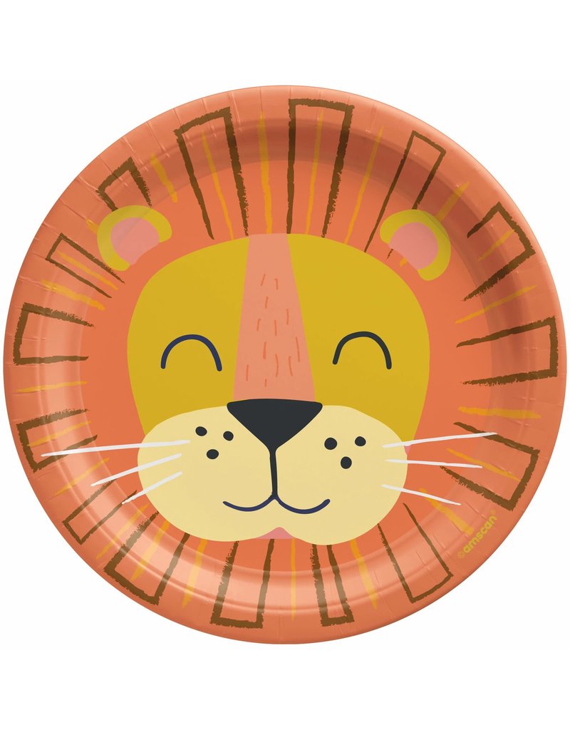Get Wild Birthday 7" Round Plates (8)