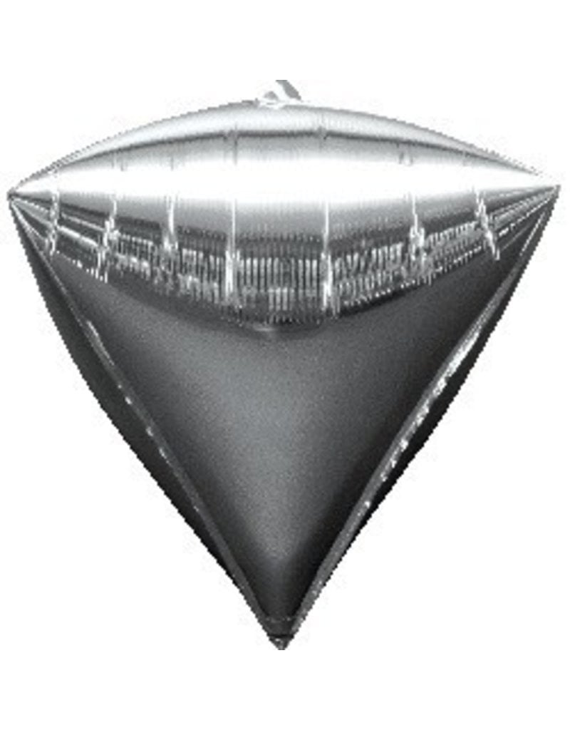 Silver Diamond Mylar Balloon