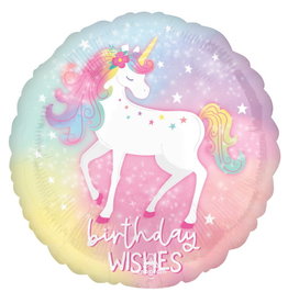 Enchant Unicorn Happy Birthday 18" Mylar Balloon