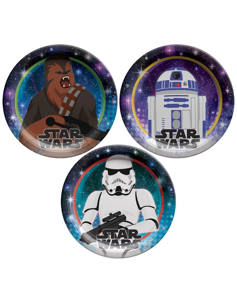 Star Wars™ Galaxy of Adventures 7" Round Plates - Assorted (8)